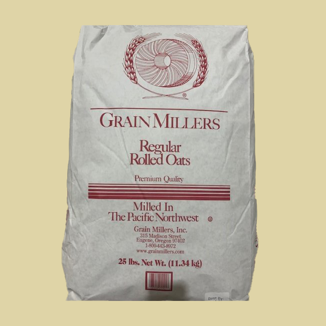 Regular Rolled Oats Non-GMO Glyphosate Free (25 Pounds)